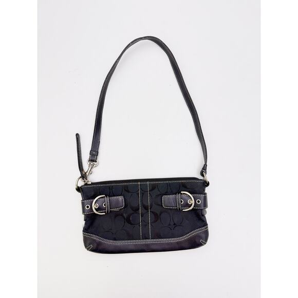 Coach Signature Demi Clutch 5107 in Black - Picture 1 of 7
